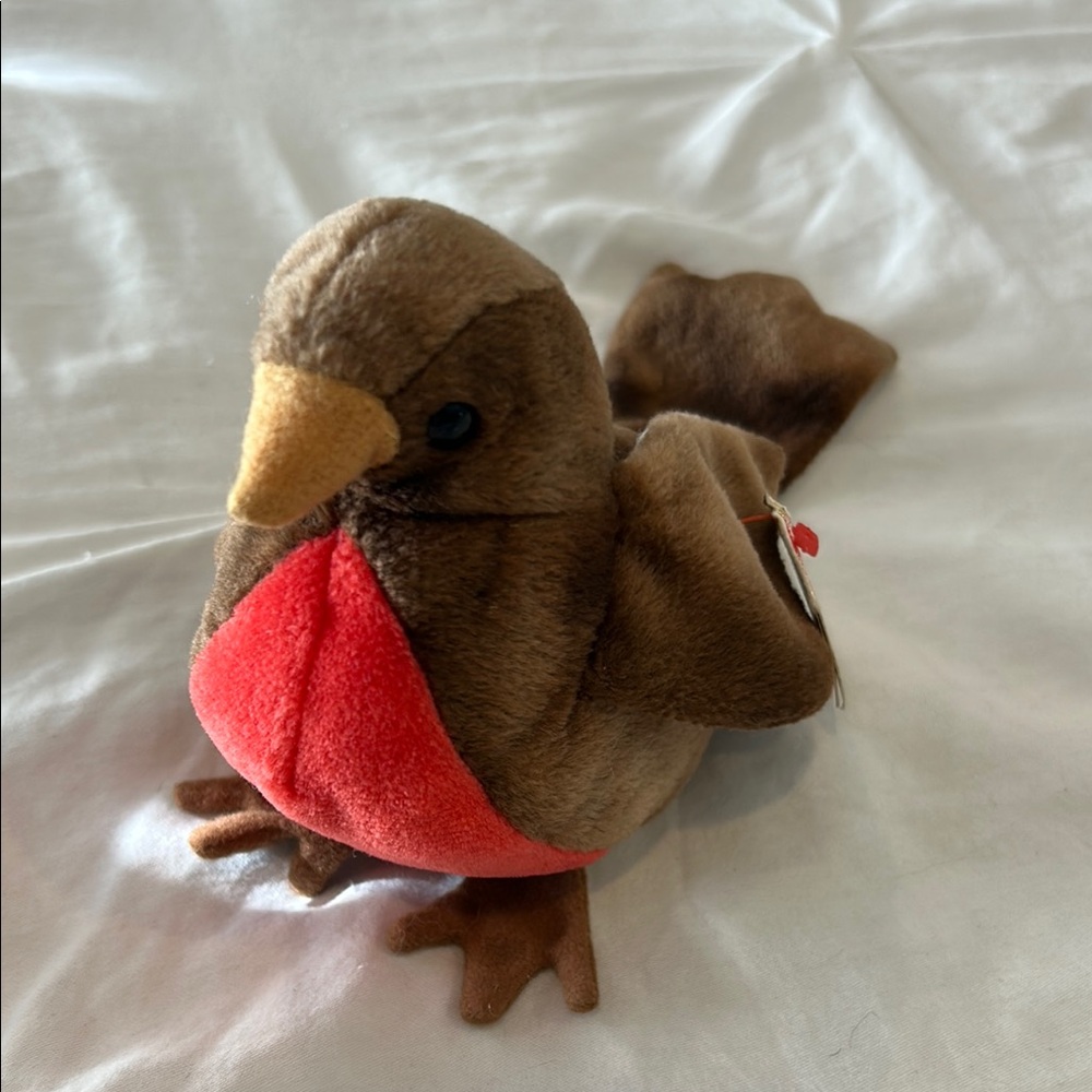 NWT Vintage TY The Beanie Babies Collection Early A Red Breasted Robin 1997-1998